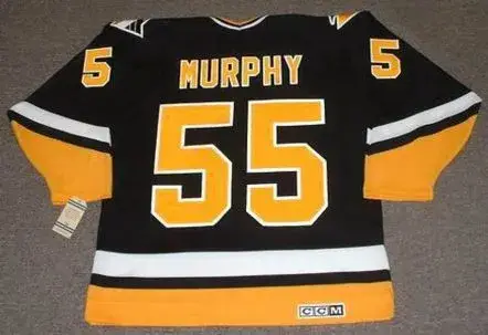 LARRY MURPHY Pittsburgh Penguins 1994 CCM Vintage Throwback Away Hockey Jersey 