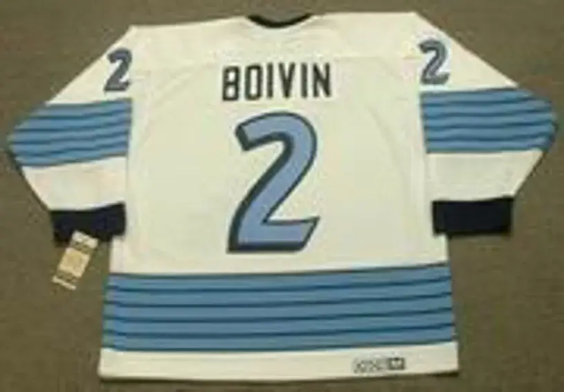LEO BOIVIN Pittsburgh Penguins 1967 CCM Vintage Away NHL Hockey Jersey 