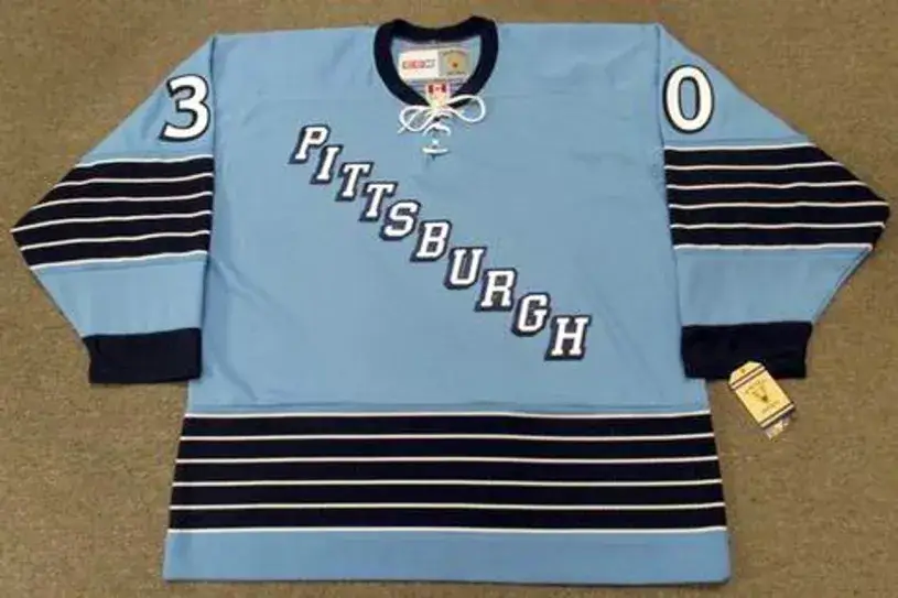 LES BINKLEY Pittsburgh Penguins 1967 CCM Vintage Home NHL Hockey Jersey