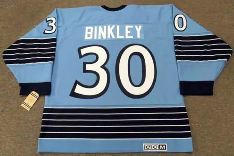 LES BINKLEY Pittsburgh Penguins 1967 CCM Vintage Home NHL Hockey Jersey 
