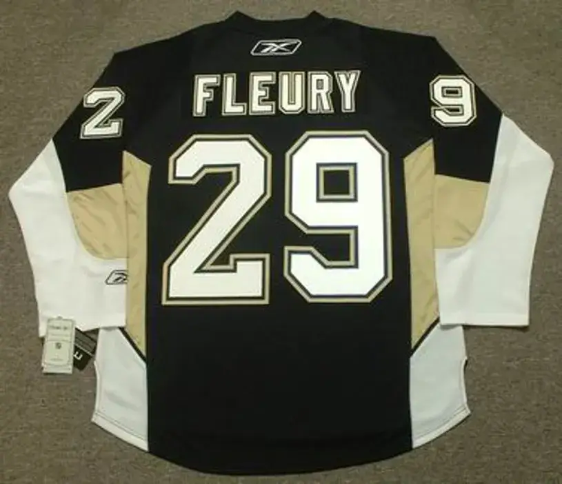 MARC-ANDRE FLEURY Pittsburgh Penguins 2015 Reebok Throwback NHL Hockey Jersey 