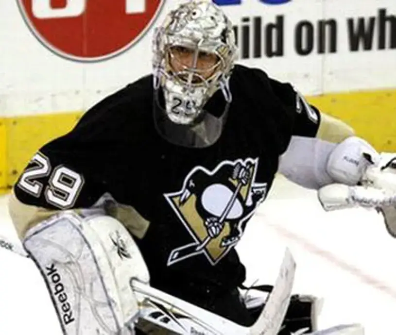 MARC-ANDRE FLEURY Pittsburgh Penguins 2015 Reebok Throwback NHL Hockey Jersey 