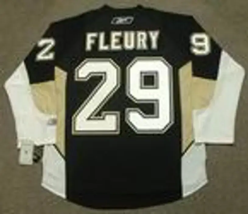 MARC-ANDRE FLEURY Pittsburgh Penguins 2015 Reebok Throwback NHL Hockey Jersey 
