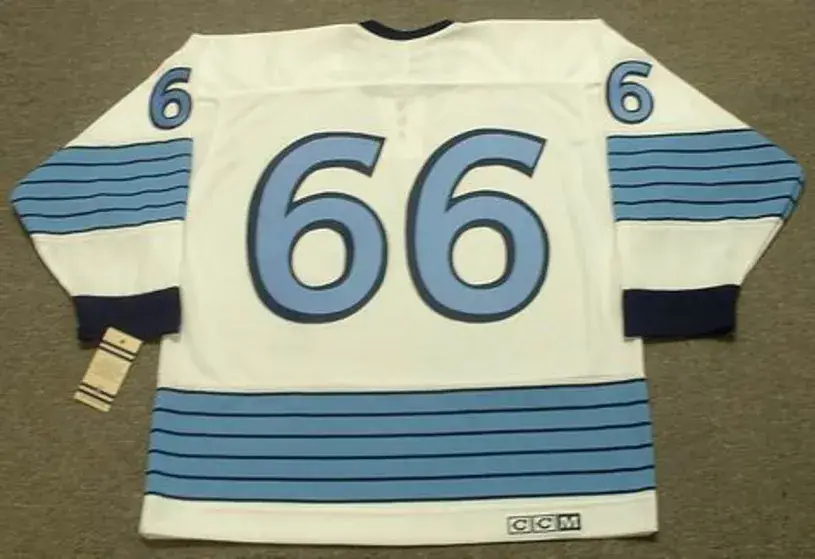 MARIO LEMIEUX Pittsburgh Penguins 1967 Away CCM Vintage NHL Throwback Jersey 