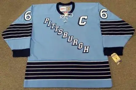 MARIO LEMIEUX Pittsburgh Penguins 1967 Home CCM Vintage NHL Throwback Jersey
