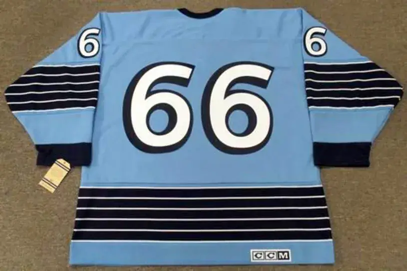 MARIO LEMIEUX Pittsburgh Penguins 1967 Home CCM Vintage NHL Throwback Jersey 