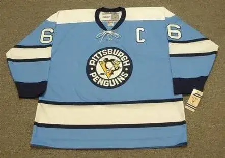 MARIO LEMIEUX Pittsburgh Penguins 1969 CCM Vintage NHL Throwback Jersey