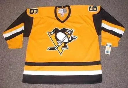 MARIO LEMIEUX Pittsburgh Penguins 1984 Away CCM NHL Vintage Throwback Jersey