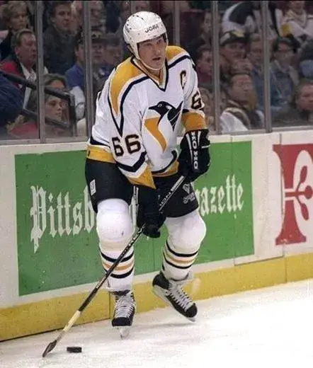 MARIO LEMIEUX Pittsburgh Penguins 1996 Home CCM Vintage NHL Throwback Jersey 