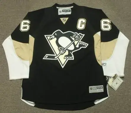 MARIO LEMIEUX Pittsburgh Penguins 2005 Reebok Throwback NHL Hockey Jersey