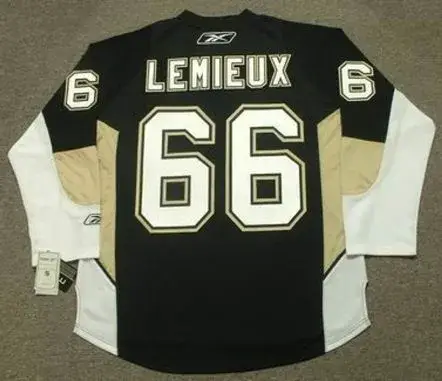 MARIO LEMIEUX Pittsburgh Penguins 2005 Reebok Throwback NHL Hockey Jersey 