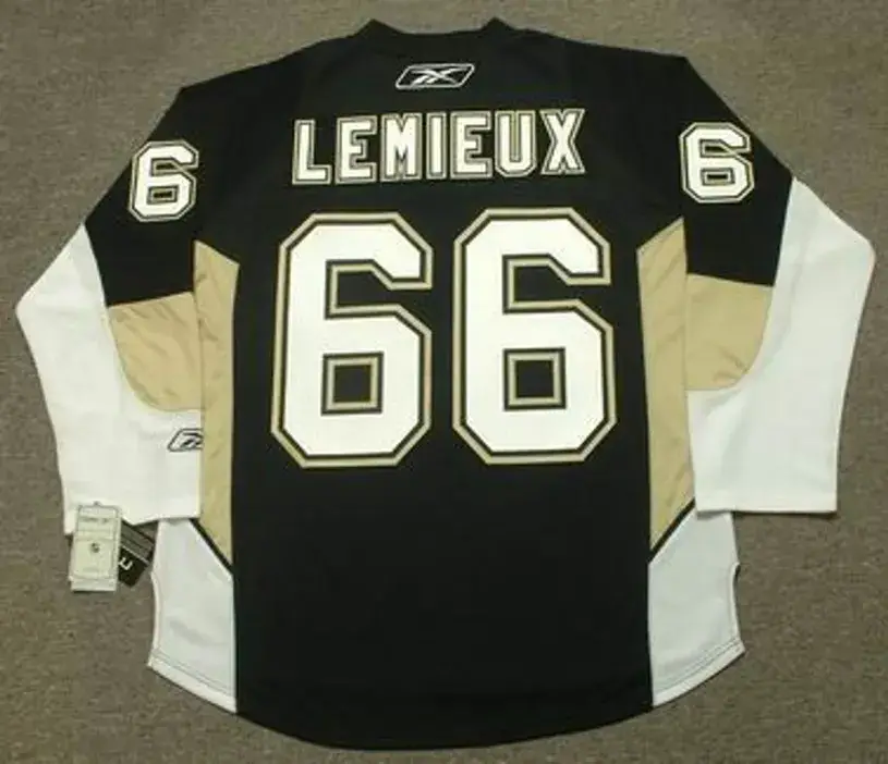 MARIO LEMIEUX Pittsburgh Penguins 2005 Reebok Throwback NHL Hockey Jersey 