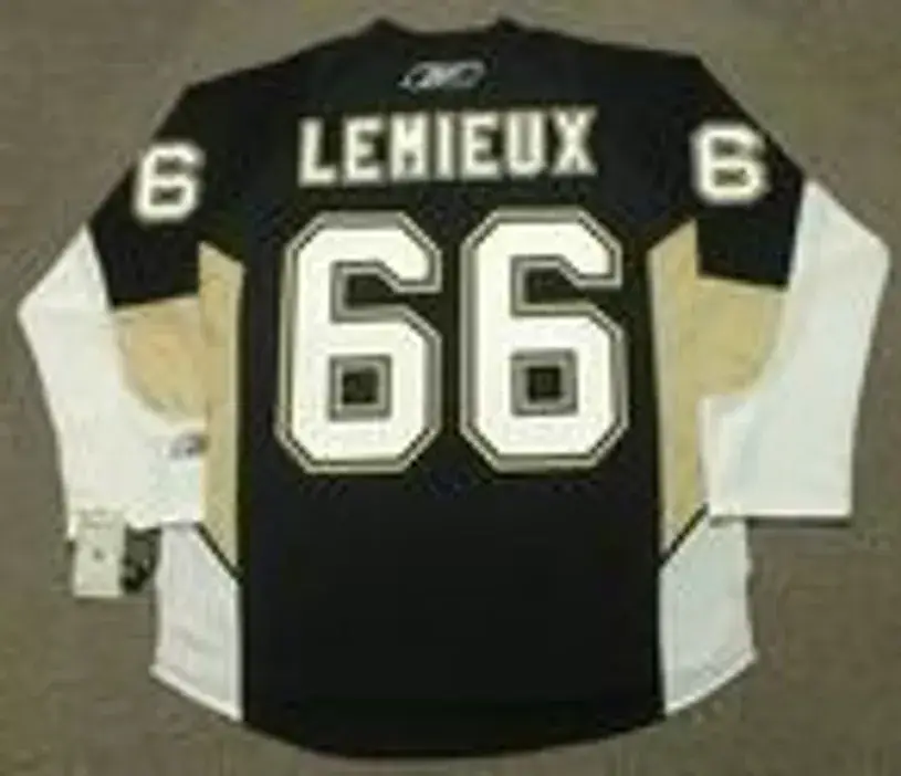 MARIO LEMIEUX Pittsburgh Penguins 2005 Reebok Throwback NHL Hockey Jersey 