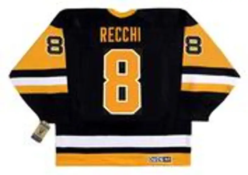 MARK RECCHI Pittsburgh Penguins 1991 CCM Vintage Throwback Away NHL Hockey Jersey 
