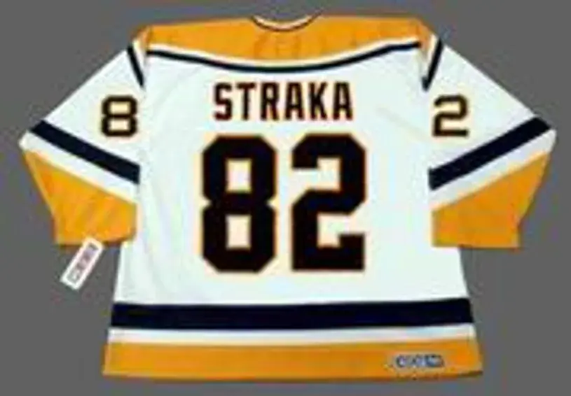 MARTIN STRAKA Pittsburgh Penguins 1998 CCM Throwback Home NHL Jersey 