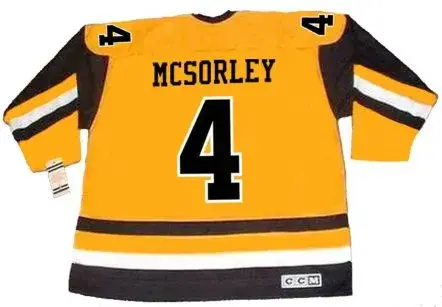 MARTY MCSORLEY Pittsburgh Penguins 1983 CCM Vintage Throwback NHL Hockey Jersey 