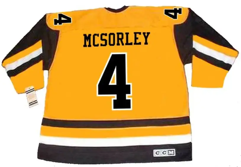 MARTY MCSORLEY Pittsburgh Penguins 1983 CCM Vintage Throwback NHL Hockey Jersey 