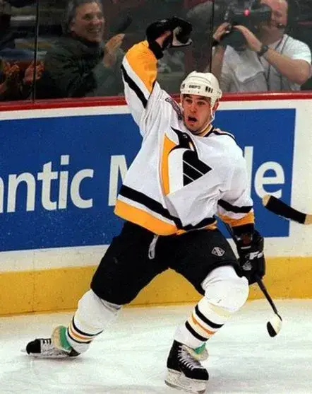 MATTHEW BARNABY Pittsburgh Penguins 1999 CCM Throwback Home NHL Jersey 