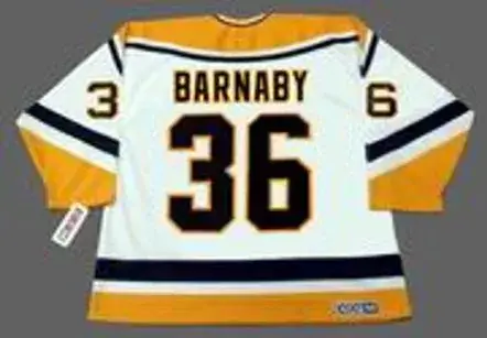 MATTHEW BARNABY Pittsburgh Penguins 1999 CCM Throwback Home NHL Jersey 
