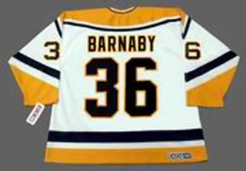 MATTHEW BARNABY Pittsburgh Penguins 1999 CCM Throwback Home NHL Jersey 