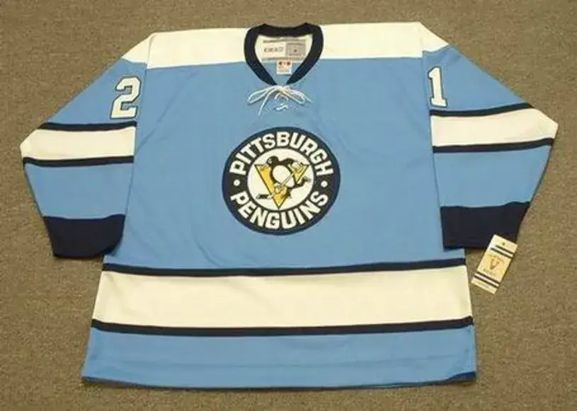 MICHEL BRIERE Pittsburgh Penguins 1969 CCM NHL Throwback Hockey Jersey
