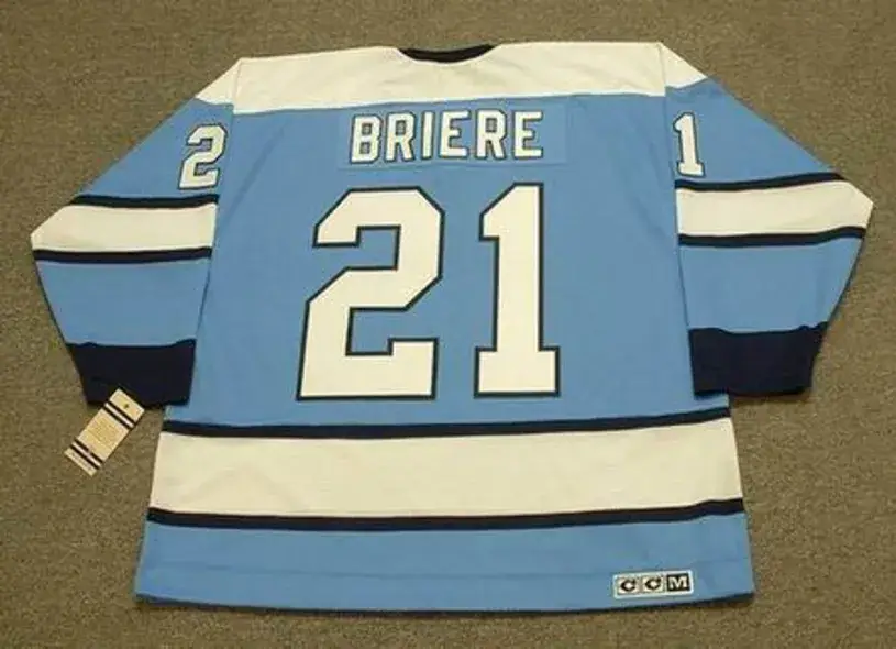 MICHEL BRIERE Pittsburgh Penguins 1969 CCM NHL Throwback Hockey Jersey 