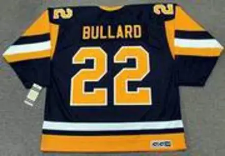 MIKE BULLARD Pittsburgh Penguins 1985 CCM Vintage Throwback NHL Hockey Jersey 