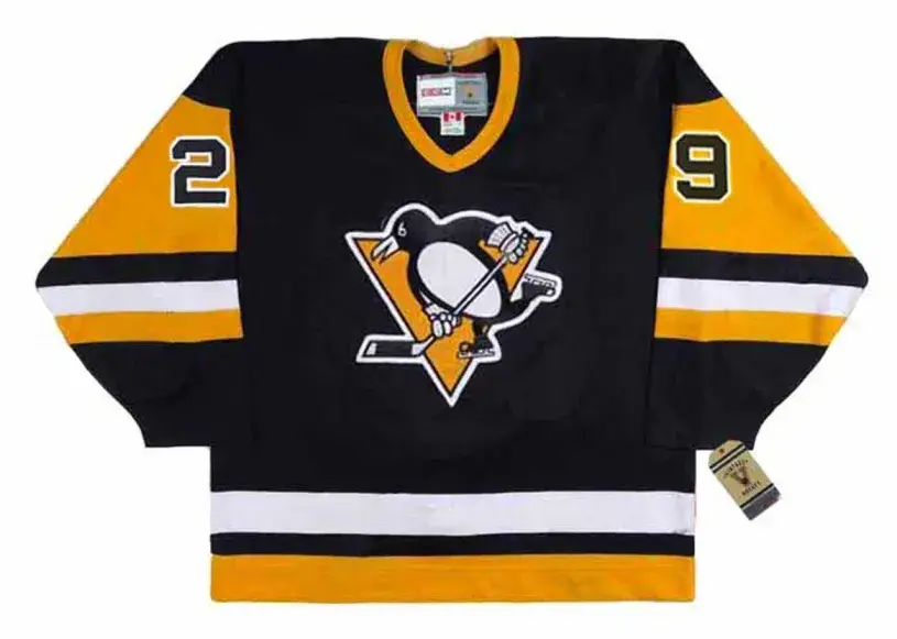 PHIL BOURQUE Pittsburgh Penguins 1992 CCM Vintage Away NHL Hockey Jersey