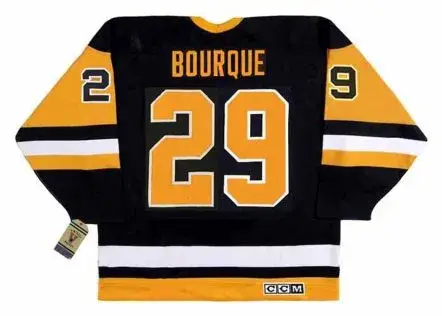 PHIL BOURQUE Pittsburgh Penguins 1992 CCM Vintage Away NHL Hockey Jersey 