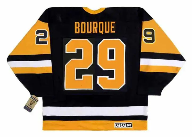 PHIL BOURQUE Pittsburgh Penguins 1992 CCM Vintage Away NHL Hockey Jersey 