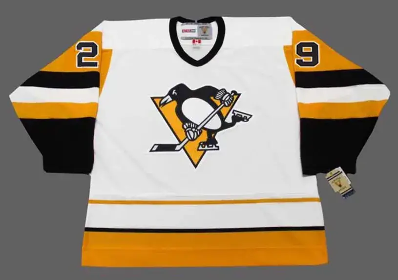 PHIL BOURQUE Pittsburgh Penguins 1992 CCM Vintage Home NHL Hockey Jersey