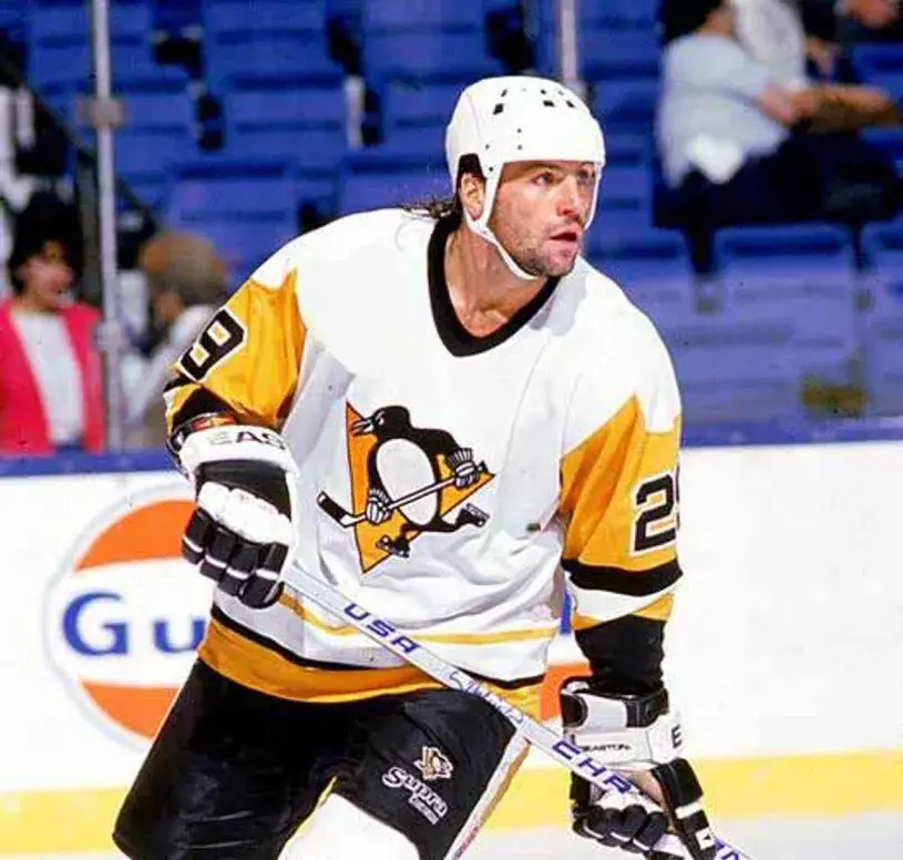 PHIL BOURQUE Pittsburgh Penguins 1992 CCM Vintage Home NHL Hockey Jersey 