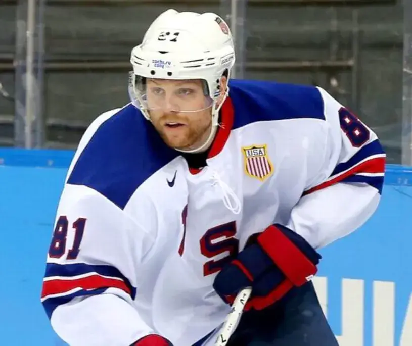 PHIL KESSEL 2014 USA Nike Olympic Throwback Hockey Jersey 