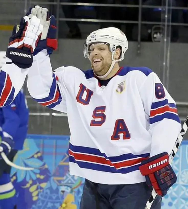 PHIL KESSEL 2014 USA Nike Olympic Throwback Hockey Jersey 