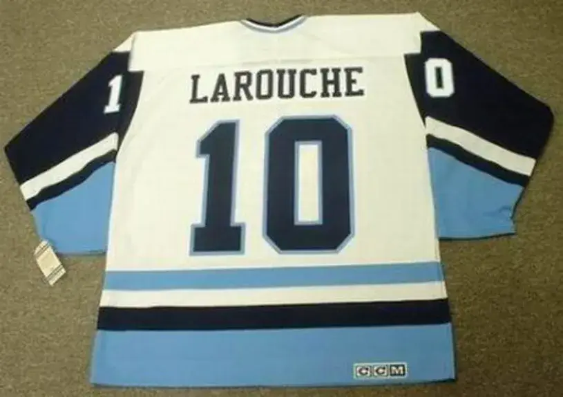 PIERRE LAROUCHE Pittsburgh Penguins 1976 CCM Vintage Throwback NHL Jersey 