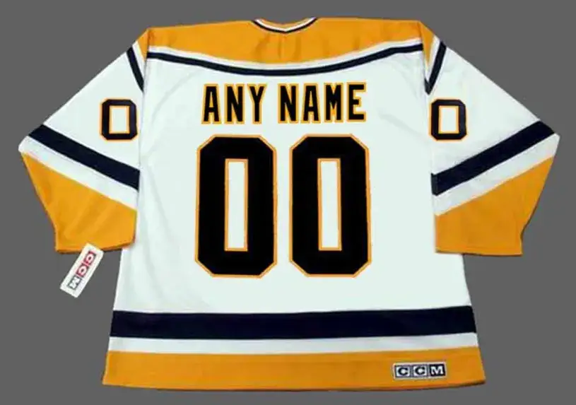 PITTSBURGH PENGUINS 1990’s CCM Throwback Home Jersey Customized “Any Name & Number(s)” 