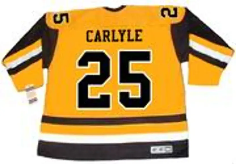 RANDY CARLYLE Pittsburgh Penguins 1981 CCM Vintage Throwback NHL Hockey Jersey 