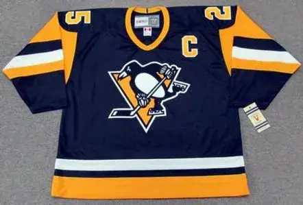 RANDY CARLYLE Pittsburgh Penguins 1984 CCM Vintage Throwback NHL Hockey Jersey