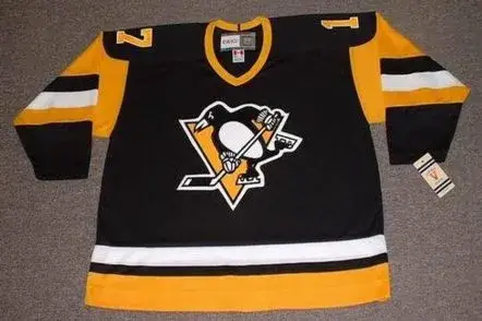 RICK KEHOE Pittsburgh Penguins 1980 CCM Vintage Throwback Away NHL Hockey Jersey