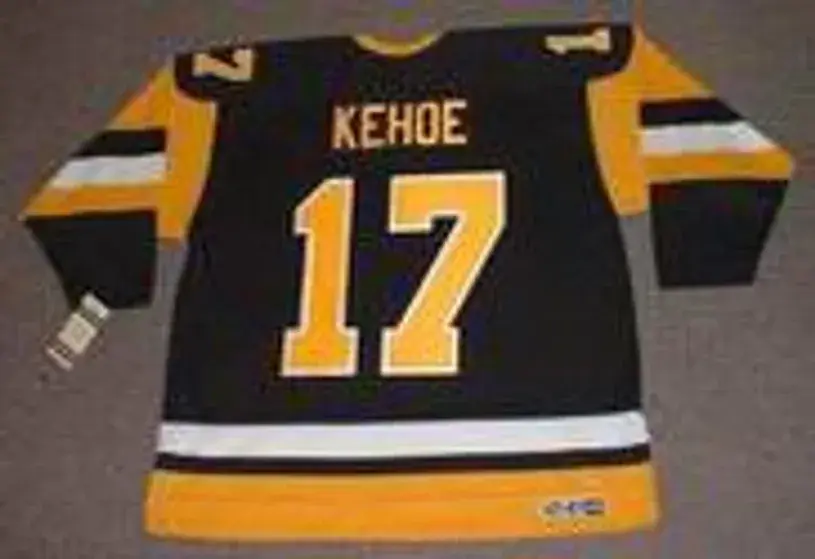 RICK KEHOE Pittsburgh Penguins 1980 CCM Vintage Throwback Away NHL Hockey Jersey 