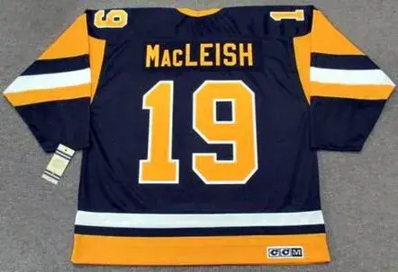 RICK MacLEISH Pittsburgh Penguins 1982 CCM Vintage Throwback NHL Hockey Jersey 