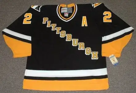 RICK TOCCHET  Pittsburgh Penguins 1993 CCM Vintage Throwback Away Hockey Jersey 
