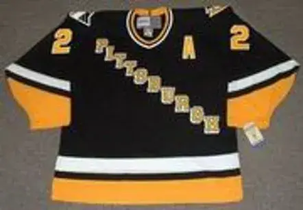 RICK TOCCHET  Pittsburgh Penguins 1993 CCM Vintage Throwback Away Hockey Jersey 