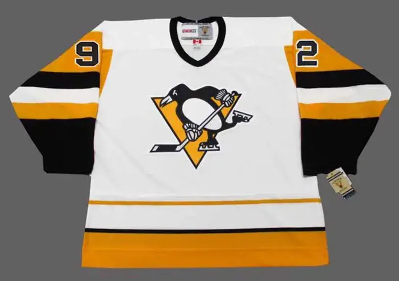 RICK TOCCHET Pittsburgh Penguins 1992 CCM Vintage Home NHL Hockey Jersey
