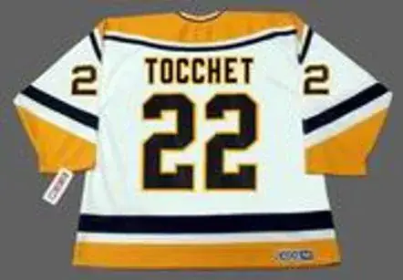 RICK TOCCHET Pittsburgh Penguins 1993 CCM Throwback Home NHL Jersey 