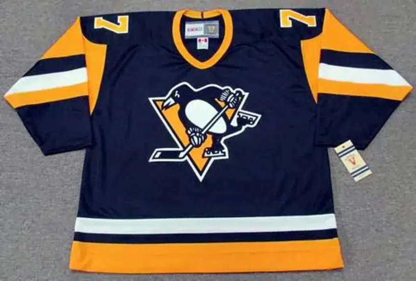 ROD BUSKAS Pittsburgh Penguins 1987 CCM Vintage Throwback NHL Hockey Jersey