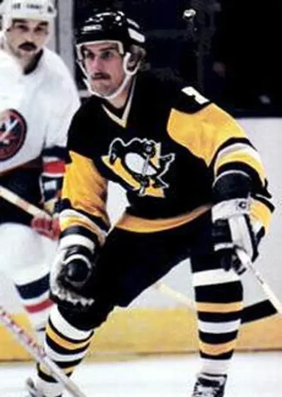 ROD BUSKAS Pittsburgh Penguins 1987 CCM Vintage Throwback NHL Hockey Jersey 