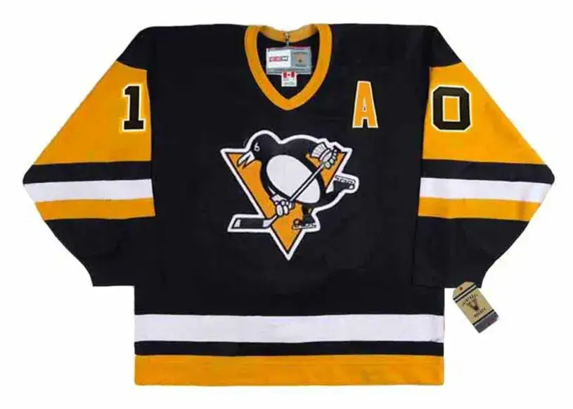 RON FRANCIS Pittsburgh Penguins 1992 CCM Vintage Away NHL Hockey Jersey