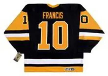 RON FRANCIS Pittsburgh Penguins 1992 CCM Vintage Away NHL Hockey Jersey 