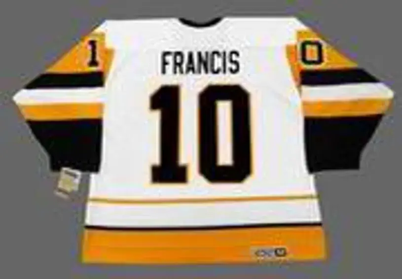 RON FRANCIS Pittsburgh Penguins 1992 CCM Vintage Home NHL Hockey Jersey 